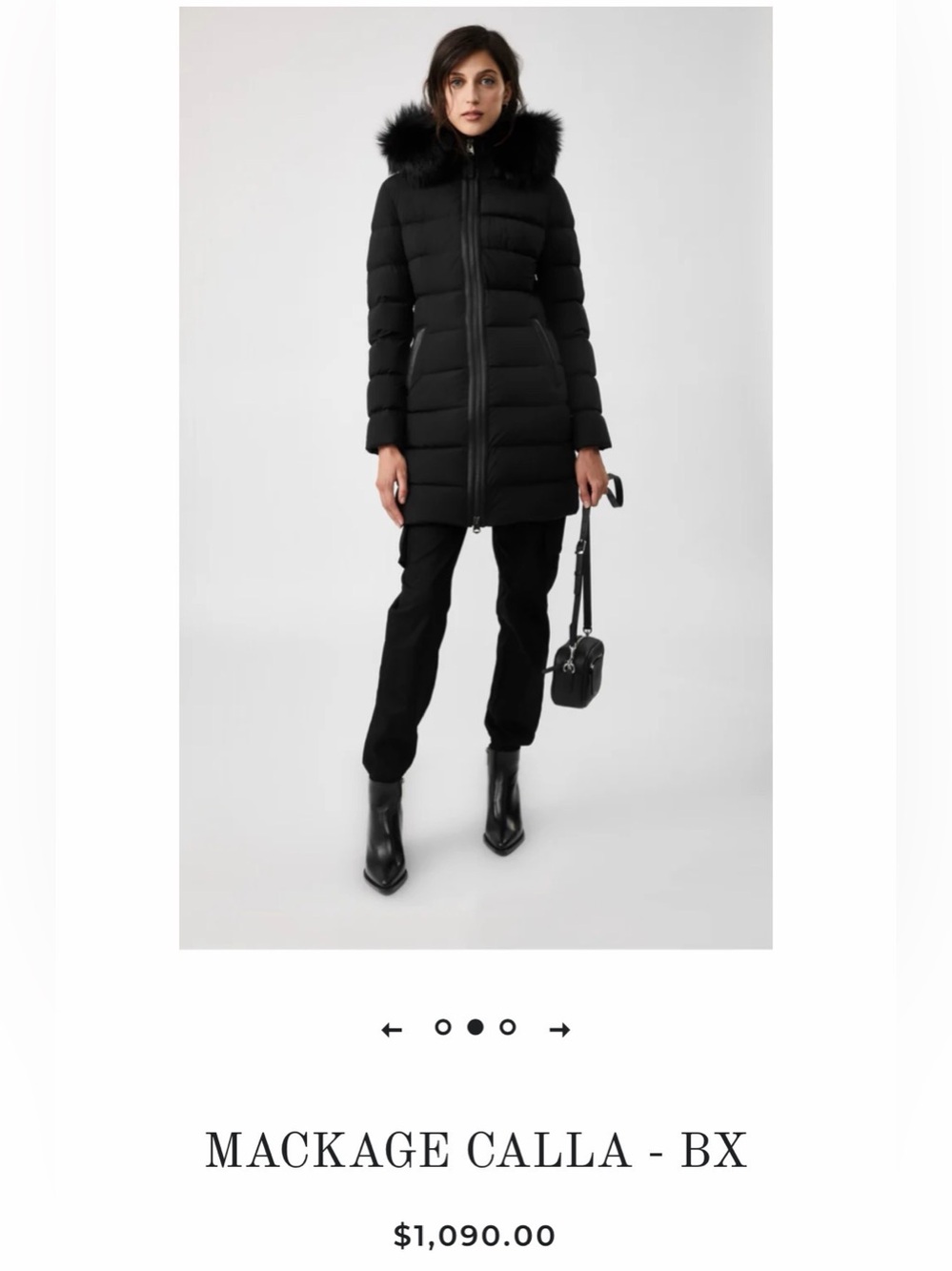 Closet Sale - MACKAGE CALLA Fox Trim Winter Jacket (Small) - Retails for $1200+ - Picture 3 of 7